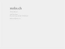 Tablet Screenshot of mrks.ch